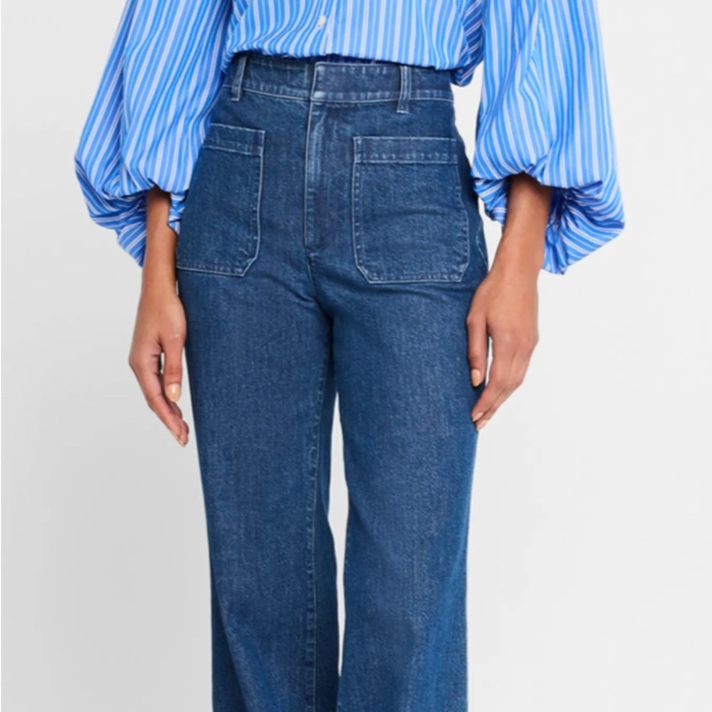 NEW stylist Flared Jeans waist 12.5 inches, inseam 32.5.
